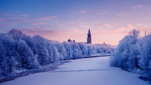 Finland, Winter, Snow covered, Cold, 4K wallpaper
