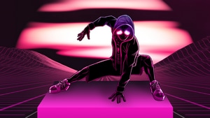 Spiderman Into The Spider Verse, Spiderman, Superheroes, Artwork, Artist, Digital Art, Behance, Retrowave, 4K wallpaper