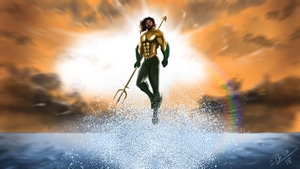 Aquaman, Artwork, Digital Art, 4K wallpaper