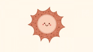 Kawaii face, Cute face, Cute smiley, Kawaii sun, Cartoon, 4K wallpaper