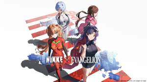 Goddess of Victory: Nikke, Neon Genesis Evangelion, 2025 Games, Asuka Langley Soryu, Rei Ayanami, Mari Illustrious Makinami, Misato Katsuragi, 4K wallpaper