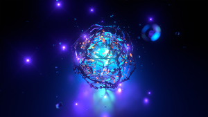3D Render, Abstract background, Blue background, 4K wallpaper