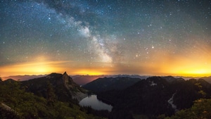 Milky Way, Landscape, Nature, Photography, Stars, 4K wallpaper