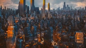 City, Buildings, Artist, Artwork, Digital Art, Artstation, 4K wallpaper