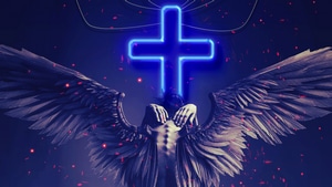 Angel, Neon, Wings, Artist, Artwork, Digital Art, 4K wallpaper