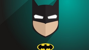 Batman, Superheroes, Minimalism, 4K wallpaper