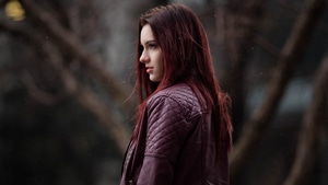 Redhead, Girls, Models, Hairs, Winter, Outdoors, 4K wallpaper
