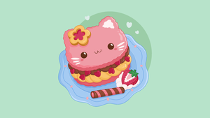 Kawaii food, Kawaii cupcake, Delicious, Kawaii face, 4K wallpaper