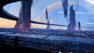 City, Shape, Artist, Artwork, Digital Art, Artstation, 4K wallpaper
