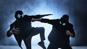 Tungevaag And Raaban, Music, Dj, Mask, Neon, , 4K wallpaper