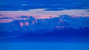 Mountains, Clouds, Panoramic, Nature, 4K wallpaper