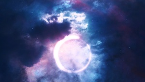 Eclipse, Moon, Night, Stars, Clouds, 4K wallpaper