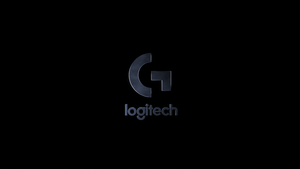 Logitech, Minimalist, Black background, Minimal logo, 4K wallpaper