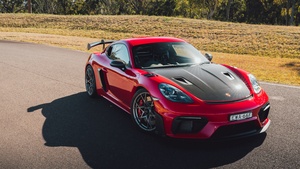 Porsche 718 Cayman GT4 RS, Weissach package, 2023, 4K wallpaper