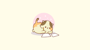 Kawaii cat, Sad cat, Cute Cat, 4K wallpaper