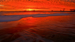 Red, Dark, Sunset, 4K wallpaper