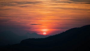 Sunset, Nature, 4K wallpaper