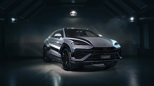 Lamborghini Urus SE, Dark background, Plug-in Hybrid SUV, 4K wallpaper