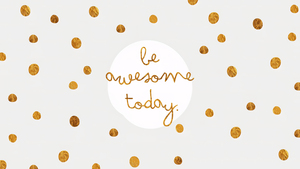 Be Awesome, White background, 4K wallpaper