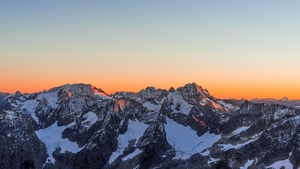 Glacier, Sunset, Nature, 4K wallpaper