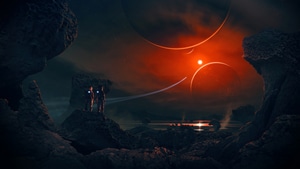 Astronaut, Galaxy, Space, Planets, Artstation, 4K wallpaper