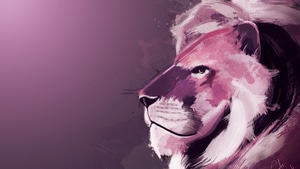 Lion, Animals, Artwork, Digital Art, Artist, Behance, 4K wallpaper