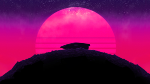 Neon background, Sunset, Sports cars, Synthwave, Pink background, 4K wallpaper