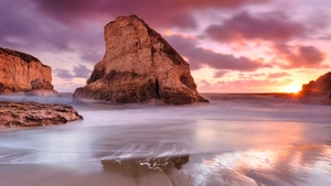 Ocean, Beach, Sea, Coast, Nature, 4K wallpaper