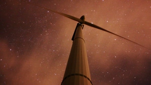 Windmill, Galaxy, Nature, 4K wallpaper