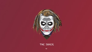 Joker, Supervillain, Minimalist, Minimalism, Digital Art, Behance, 4K wallpaper