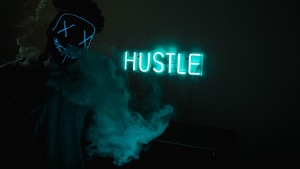 Mask, Neon, Photography, 4K wallpaper