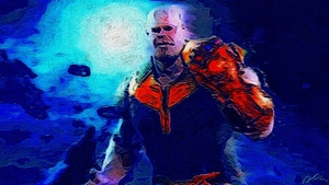 Thanos, Supervillain, Marvel, Superheroes, Digital Art, 4K wallpaper