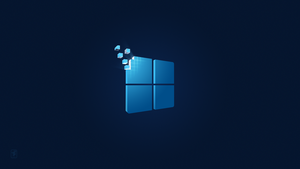 Windows 11, Dark blue, Windows logo, 4K wallpaper