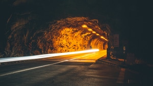 Tunnel, Photography, Night, 4K wallpaper