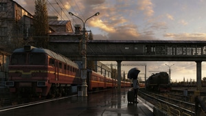 Train, Artstation, Artist, Artwork, Digital Art, 4K wallpaper