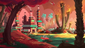 Colorful, Spaceship, Planet, Artist, Artwork, Digital Art, Deviantart, 4K wallpaper