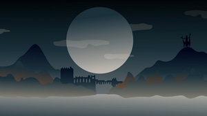 Night, Landscape, Moon, Artist, Artwork, Digital Art, Behance, Dark, 4K wallpaper