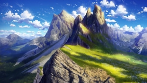 Anime, Landscape, 4K wallpaper
