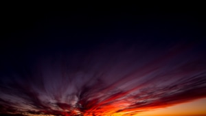 Sunset, Evening, Sky, Dark, Nature, 4K wallpaper