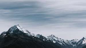 Mountains, Nature, Snow, Rocks, 4K wallpaper