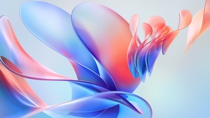3D background, Colorful abstract, Xiaomi Book Air, Stock, 4K wallpaper