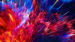 Colorful background, Color explosion, 4K wallpaper