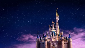 Walt Disney World, Theme Park, Bay Lake, Florida, Starry sky, 4K wallpaper