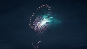 Fireworks, Celebrations, Night, 4K wallpaper