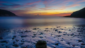 Beach, Shore, Sea, Nature, 4K wallpaper