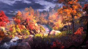 Autumn, Artist, Fantasy, Artwork, Digital Art, Painting, 4K wallpaper