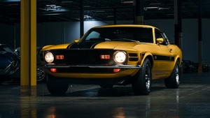 Ford Mustang Mach 1, Muscle cars, Classic cars, 4K wallpaper