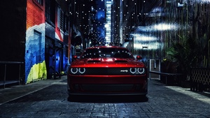 Dodge Challenger SRT Hellcat, Muscle cars, 4K wallpaper