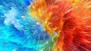 Colorful background, Color explosion, Color splash, 4K wallpaper