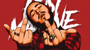 Post Malone, Music, Digital Art, Behance, 4K wallpaper